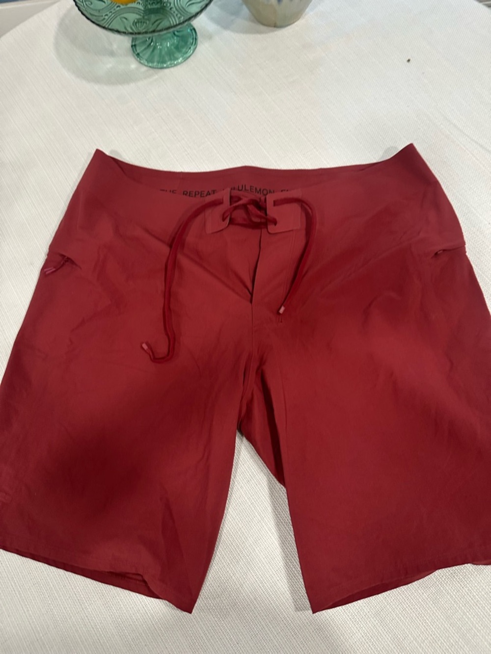 lululemon athletica Men's Athletic Drawstring Shorts - Red